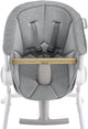 Béaba réducteur d'assise up down - coussin confort pour chaise haute - ergonomique doux - lavable - à partir de 6 mois - gris
