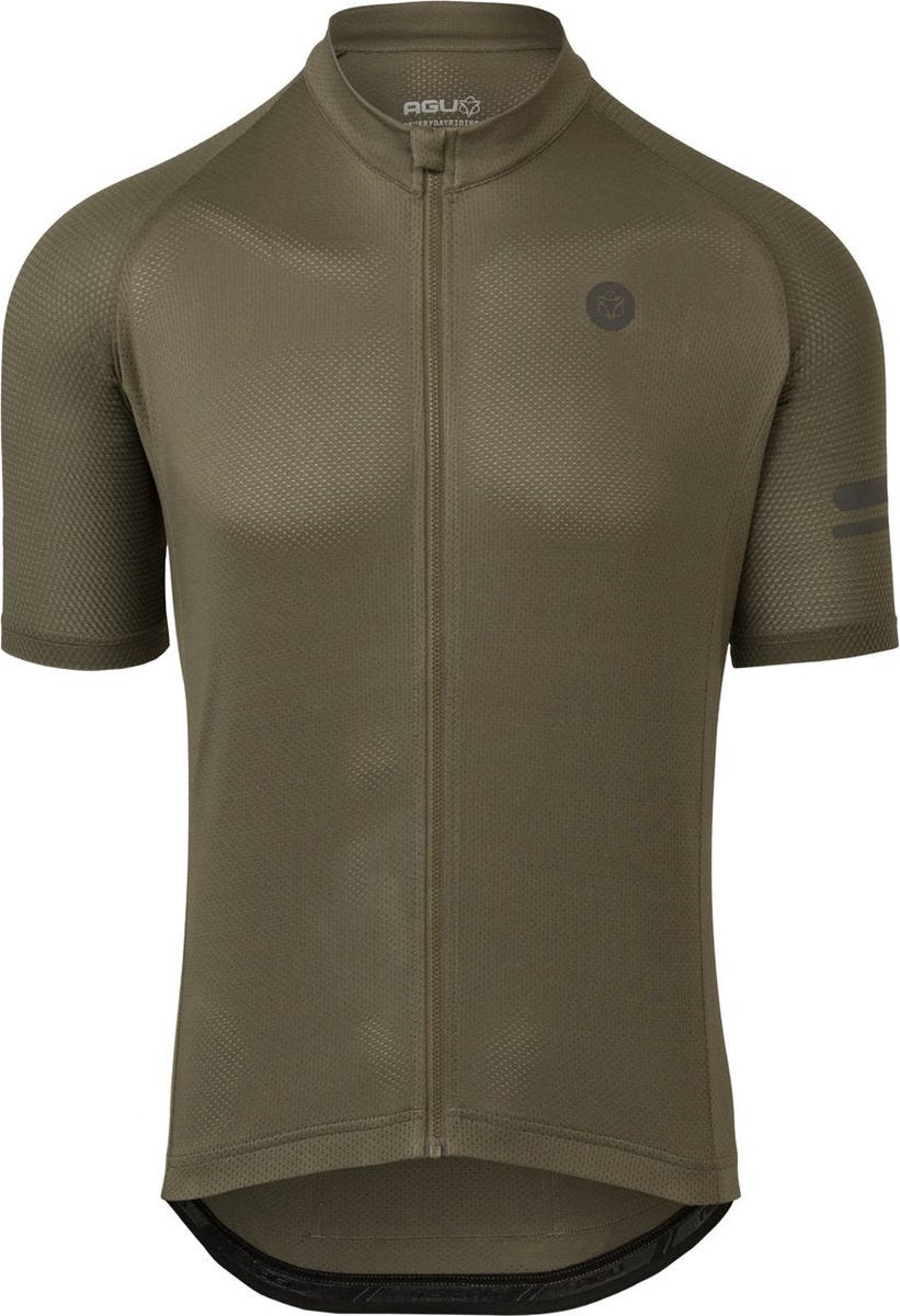 Agu chemise de cyclisme essentielle homme - manches courtes - vert armée - taille XL