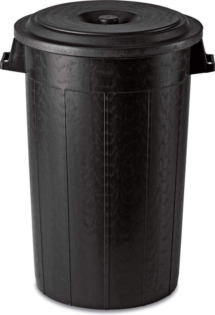 Poubelle Stefanplast - poubelle - poubelle - poubelle d'alimentation - extérieur - 100l - noir