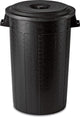Poubelle Stefanplast - poubelle - poubelle - poubelle d'alimentation - extérieur - 100l - noir