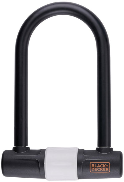 Black+decker U-lock - antivol vélo, antivol scooter, antivol moto - 14 x 25 cm - 3 clés de rechange