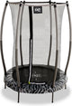 Exit toys exit trampoline tiggy ø140cm - avec filet de sécurité - rond - trampoline enfant - noir gris