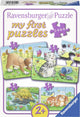 Ravensburger - Mignon Puzzle des animaux de compagnie 4in1