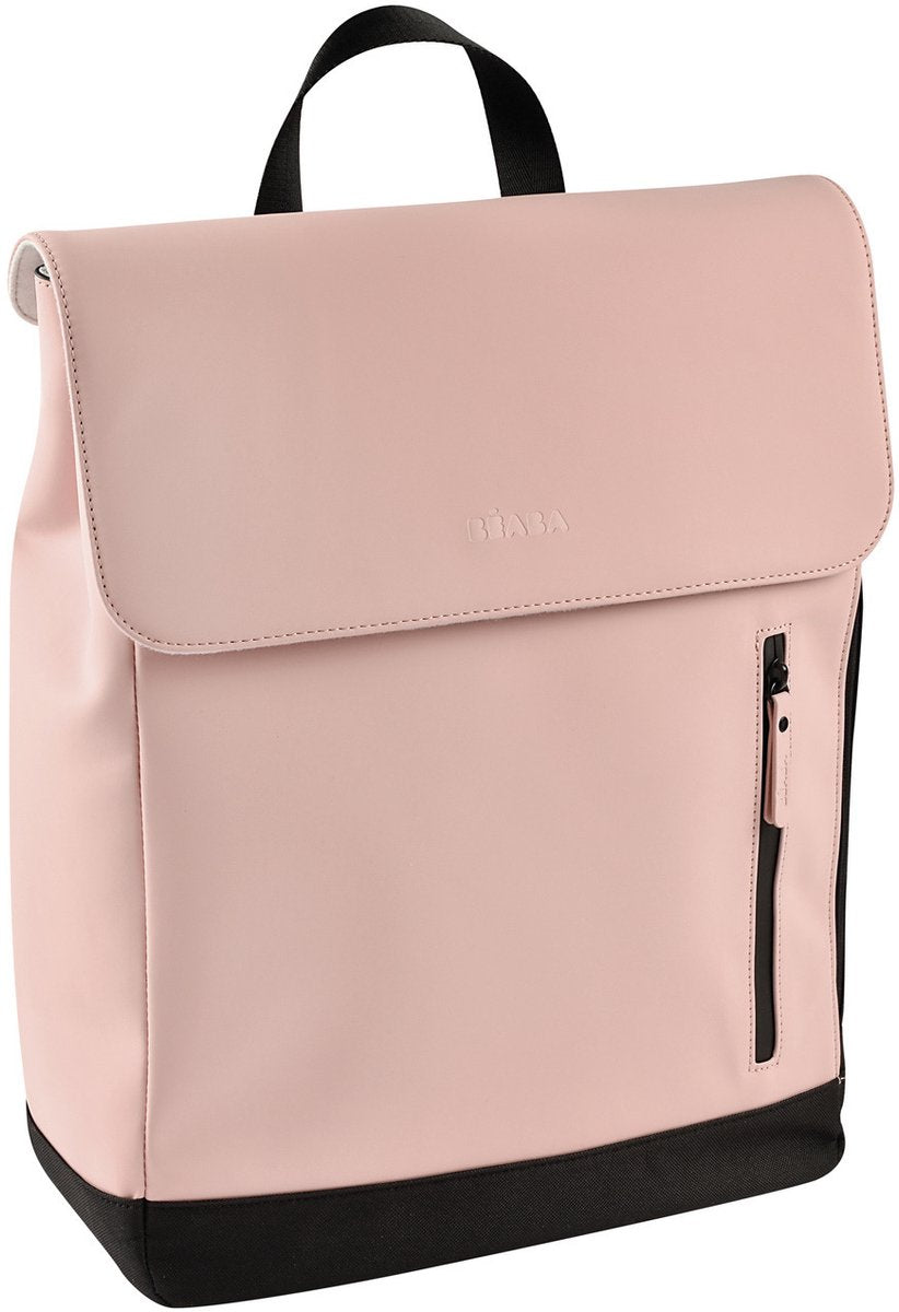 Béaba sac à langer oslo - sac à dos - 19l - imperméable - avec matelas à langer - rose vintage - rose