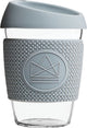 Tasse à café en verre cactus fluo 340ml - gris