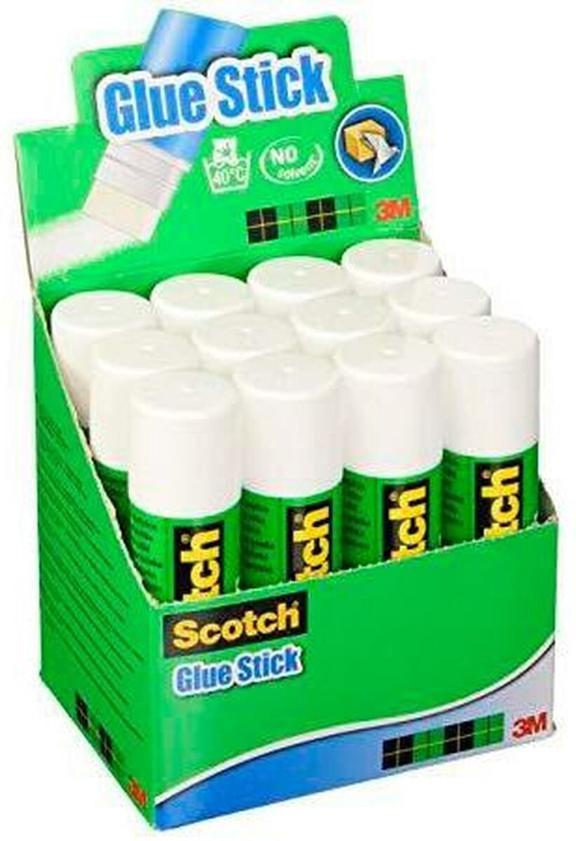 Bâton de colle Scotch permanent 40gr | 12 pièces