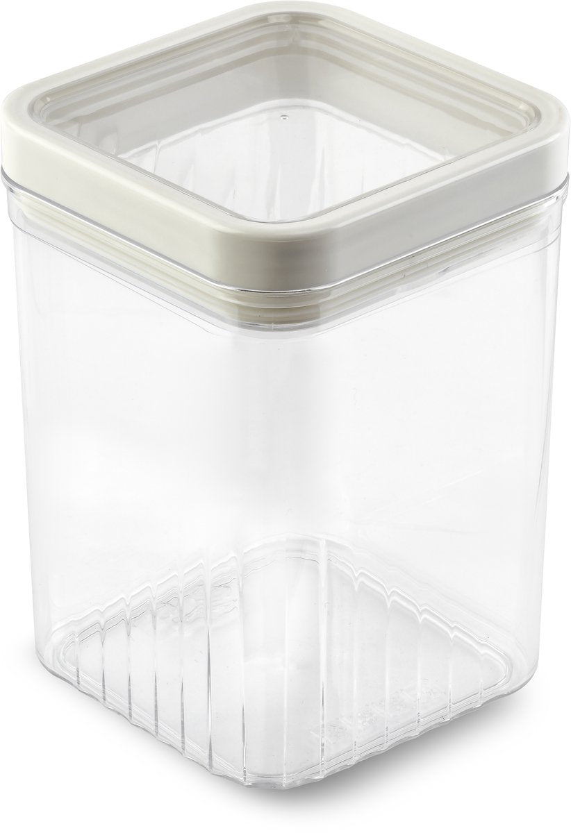 Bidon de rangement Curver Kara - 1,2l - 10,7x10,7x16,4cm - blanc
