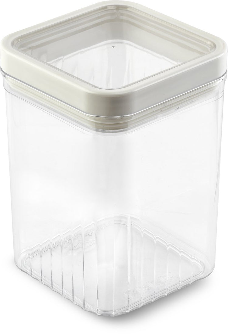 Bidon de rangement Curver Kara - 1,2l - 10,7x10,7x16,4cm - blanc