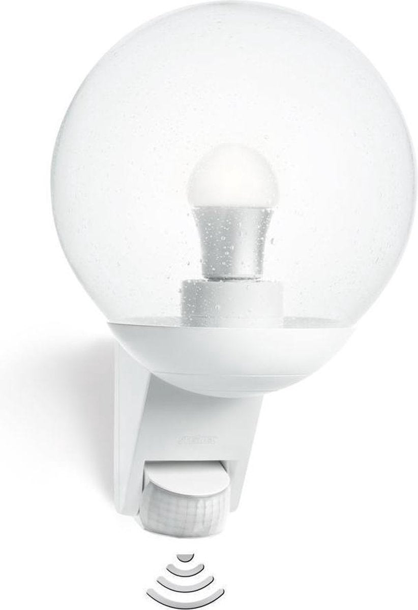 Lampe d'extérieur Steinel avec détecteur de mouvement l 585 s - culot E27 - max. 60w - blanc