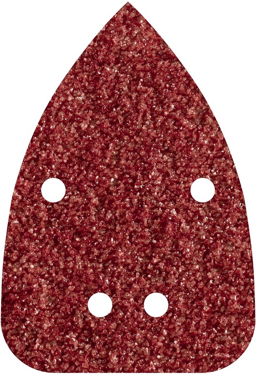 Wolfcraft - papier de verre souris grain 80 - 10 pièces - 96 x 136 mm - feuille abrasive multi-ponceuse autocollante - 1757000