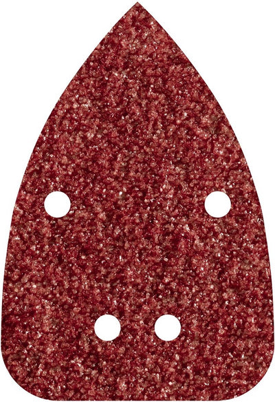 Wolfcraft - papier de verre souris grain 80 - 10 pièces - 96 x 136 mm - feuille abrasive multi-ponceuse autocollante - 1757000