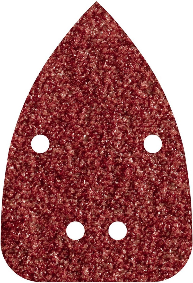 Wolfcraft - papier de verre souris grain 80 - 10 pièces - 96 x 136 mm - feuille abrasive multi-ponceuse autocollante - 1757000