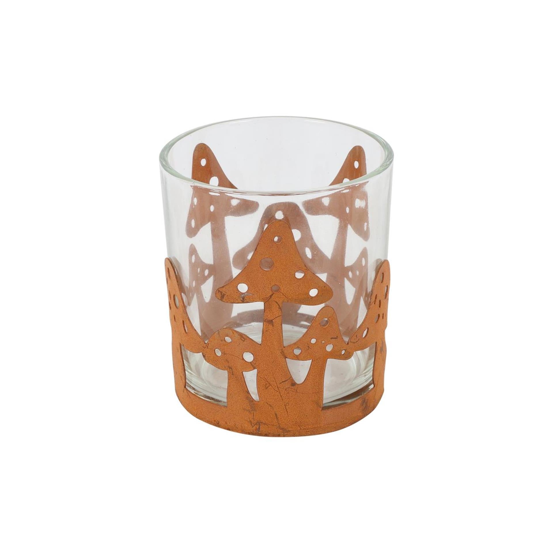 Bougie chauffe-plat Countryfield champignon rouille ø7xh8cm