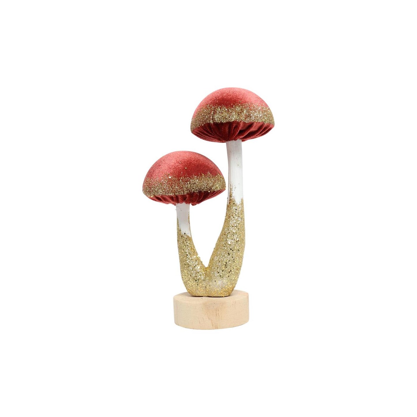 Countryfield ornement champignons rose 10x6x18cm
