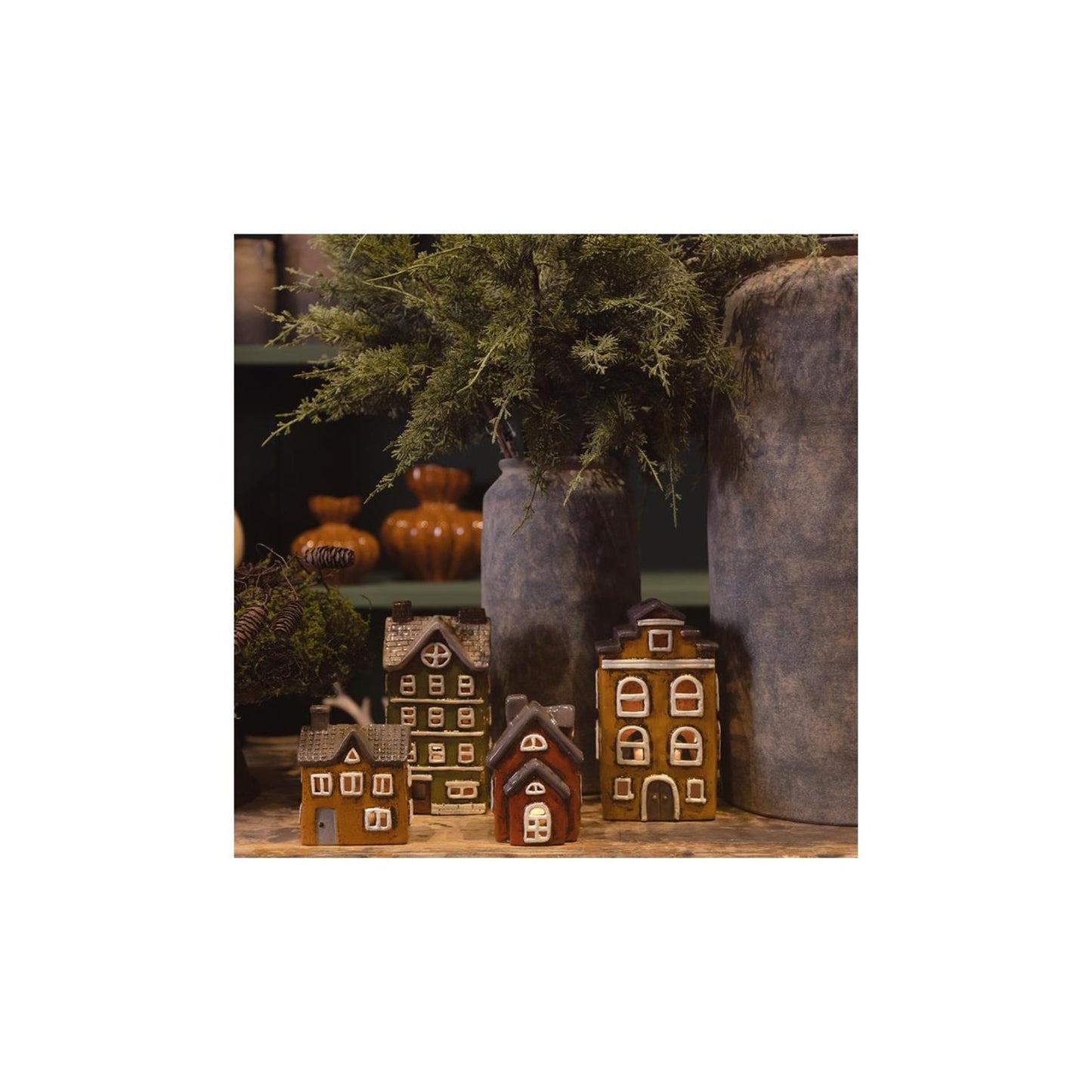 Maison de bougie chauffe-plat Countryfield 13,2x10x22,5cm