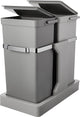 Eko Waste Backet 15 + 20L Grey Deco Duo Built -in