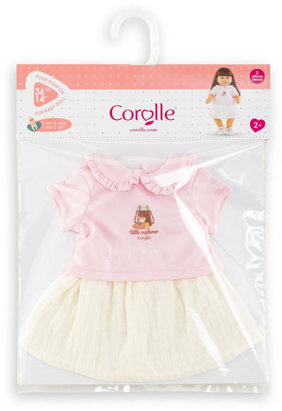 T-shirt Corolle avec robe petit explorateur - 36cm