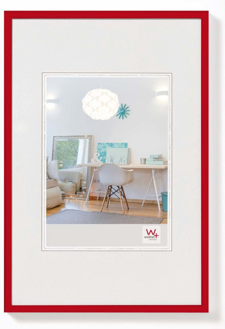 Walther new lifestyle - cadre en plastique - format photo 28x35 cm - rouge