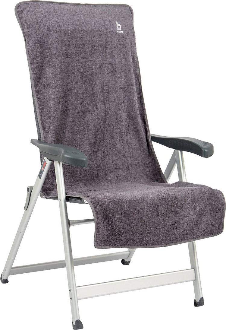 Bo-camp - housse de chaise m - universelle - tissu éponge - gris