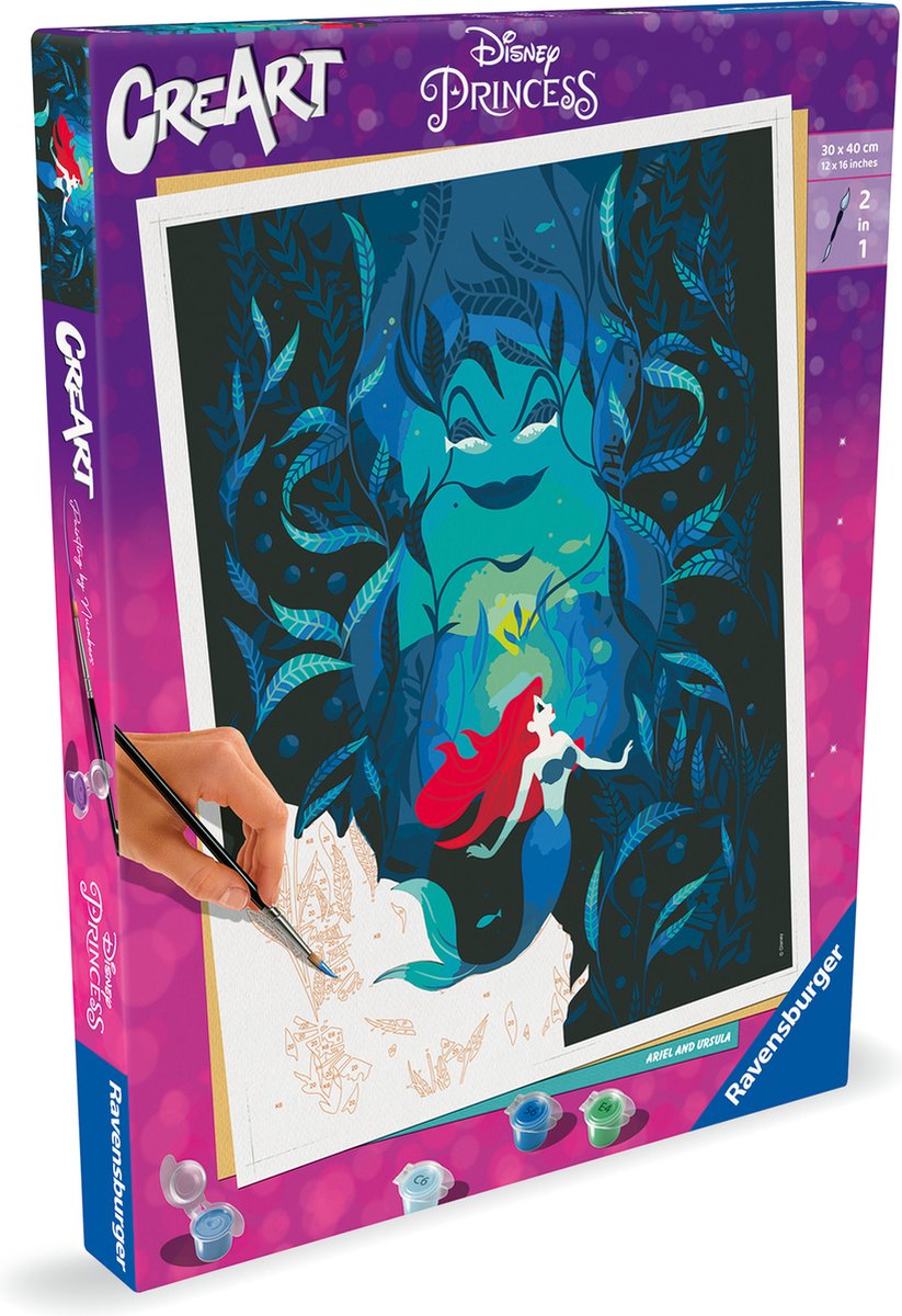Ravensburger Creart Painting by Number Ariel et Ursula
