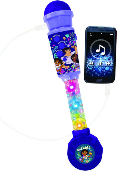 Microphone lumineux tendance Lexibook encanto avec haut-parleur (aux-in), mélodies et effets sonores