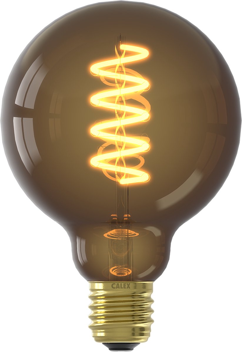 Lampe à filament LED Calex - globe 9,5cm - e27 - source de lumière naturelle - dimmable - lumière blanc chaud - 4w