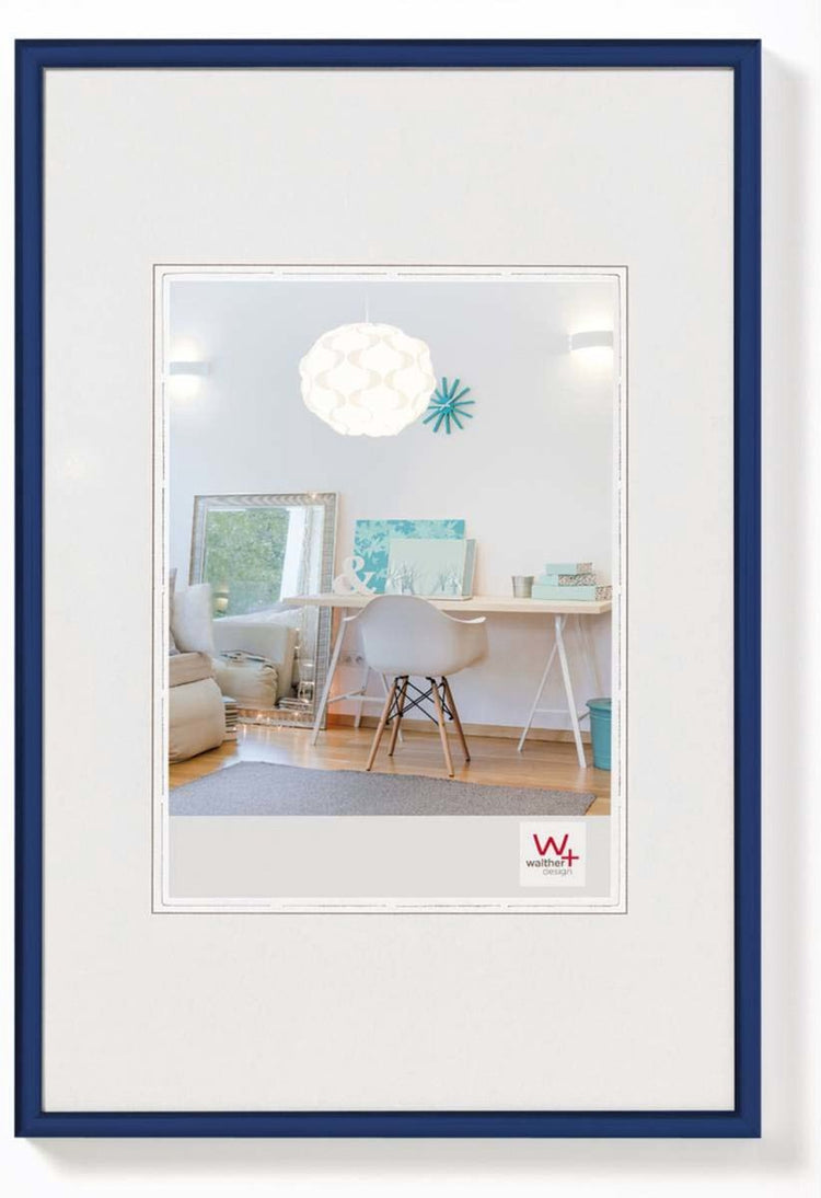 Walther new lifestyle - cadre en plastique - format photo 40x50 cm - bleu