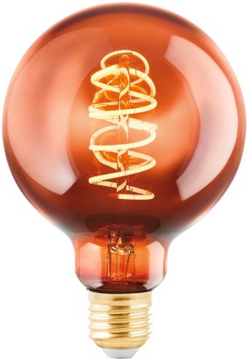 Lampe LED Eglo - E27 - ø 9,5 cm - cuivre - 2000k - dimmable