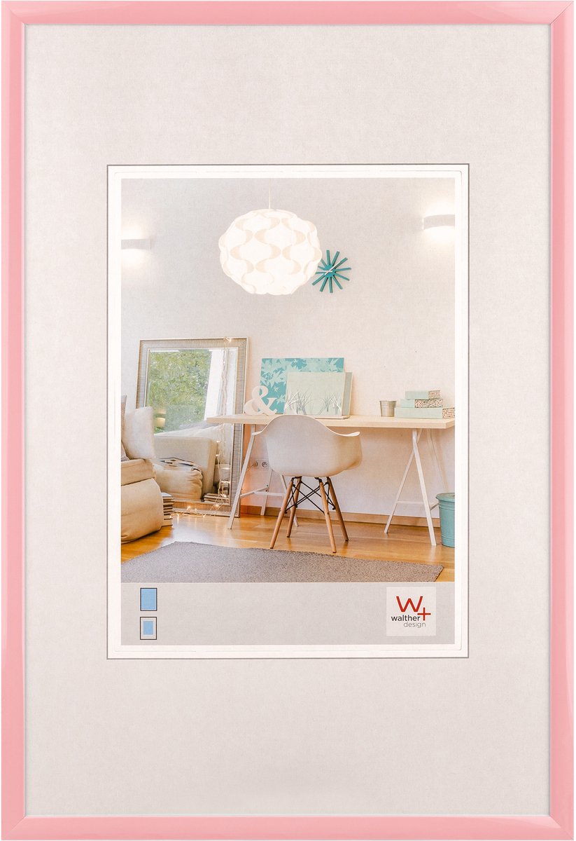 Walther new lifestyle - cadre en plastique - format photo 40x50 cm - rose