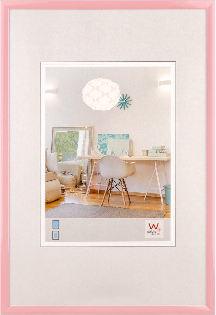 Walther new lifestyle - cadre en plastique - format photo 40x50 cm - rose