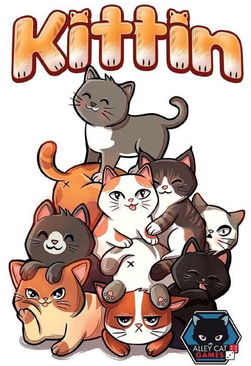 Kittin de jeu de chat Asmodee - jeu d'empilage rapide pour les enfants.