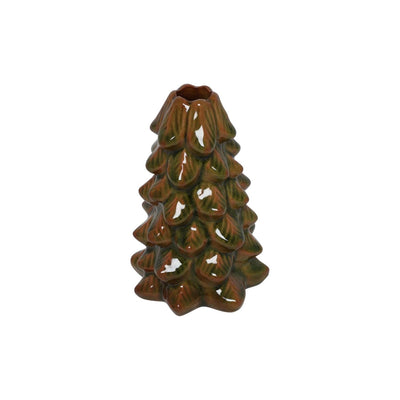 Bougeoir Countryfield Sapin de Noël vert h15cm