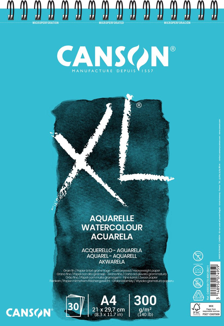 Canson bloc aquarelle aquarelle xl 300 g m² 210 x 297 mm