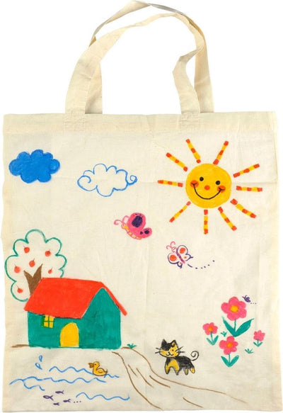 Bag de transport de coton Goki XL - Blanco