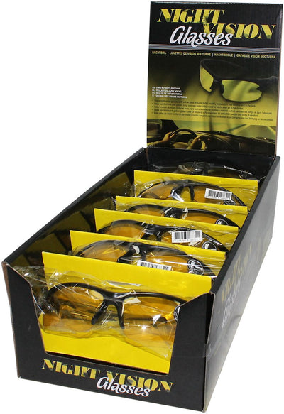 Carpoint car 'night-vision' - lunettes de sport - unisexe - jaune noir