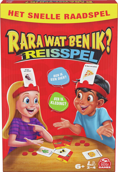 Hedbanz Rara qu'est-ce que je suis? Jeu de voyage (néerlandais)
