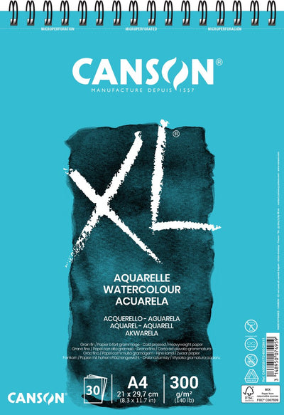 Canson carnet de croquis xl aquarelle - 300g m - a4 - 30 feuilles