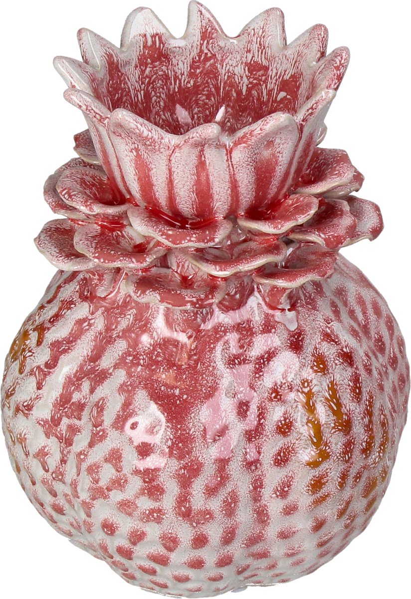 Vase collection Hd grès rose 17x17x22cm