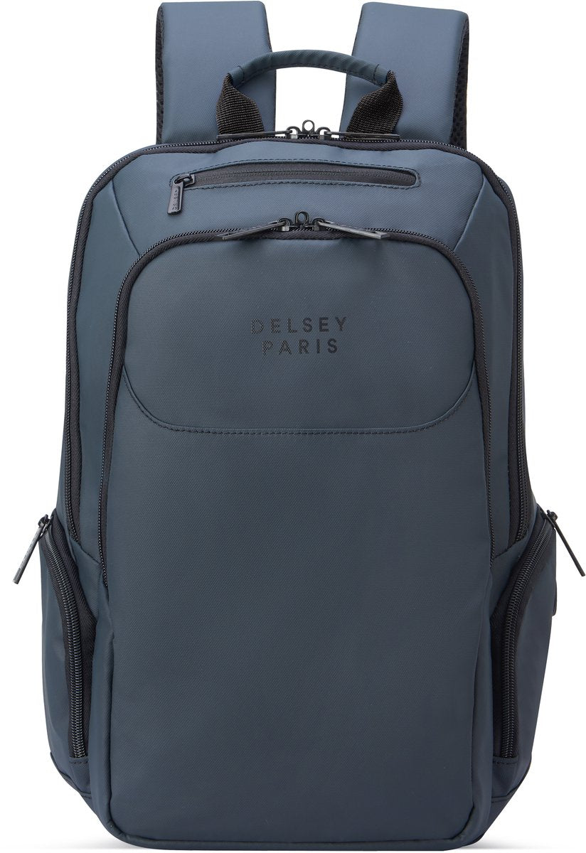 Delsey parvis plus sac à dos pour ordinateur portable - résistant à l'eau - 2 compartiments - 13,3 pouces - gris