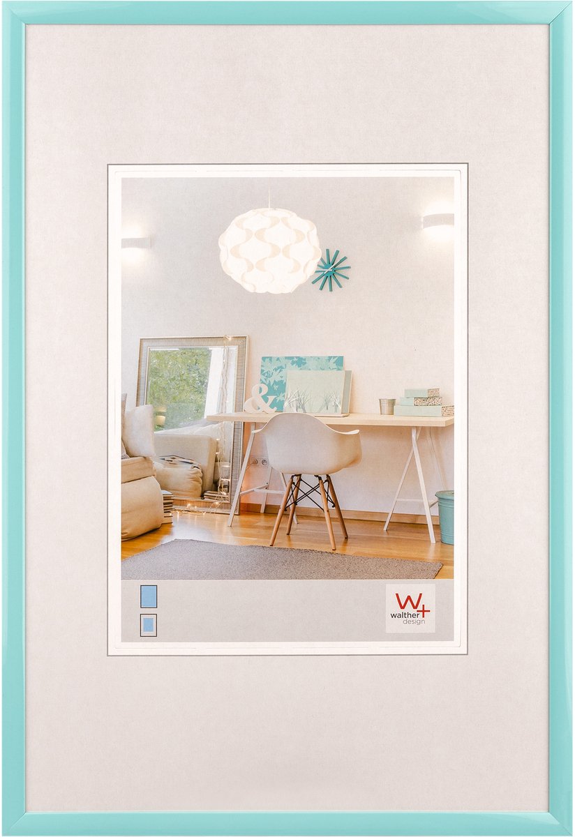 Walther new lifestyle - cadre en plastique - format photo 40x50 cm - turquoise