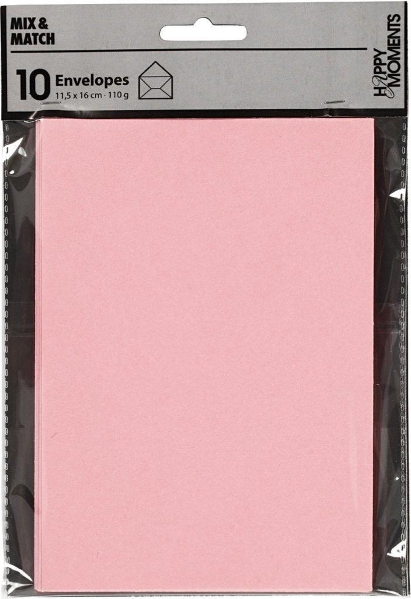 Creativ Company Enveloppe Light Red, 11,5x15cm, 10st.