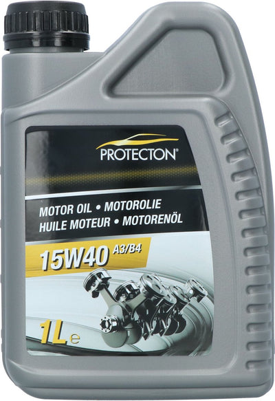 Huile moteur Protecton 15w-40 a3 b4 - huile minérale multigrade - pour moteurs essence, GPL et diesel - forte résistance à l'oxydation - fort effet anti-usure - bonne capacité anticorrosion et anti-mousse - faible tendance à l'évaporation - 1 litre