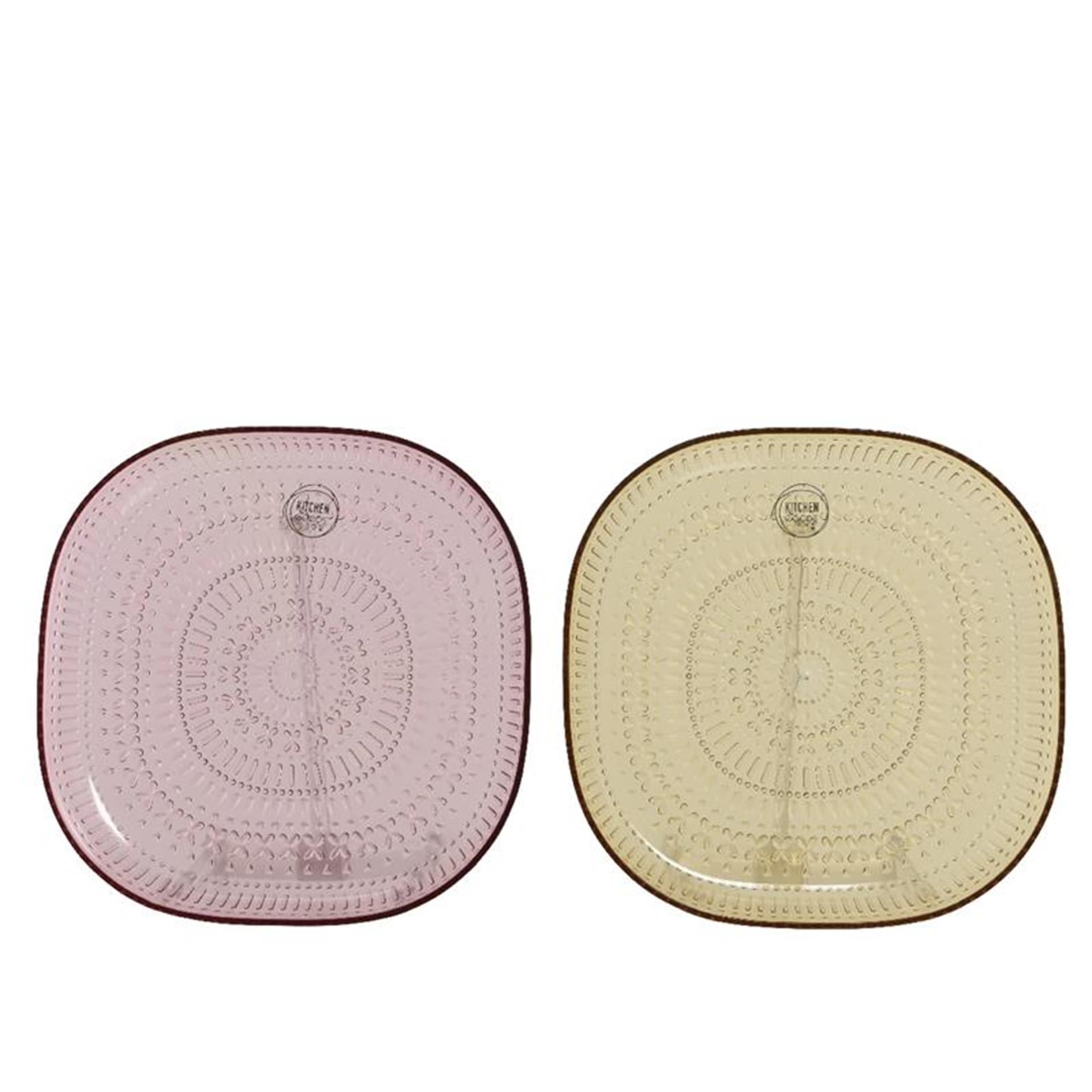 Assiette en plastique Decoris avec relief ø20,5-h2,5cm