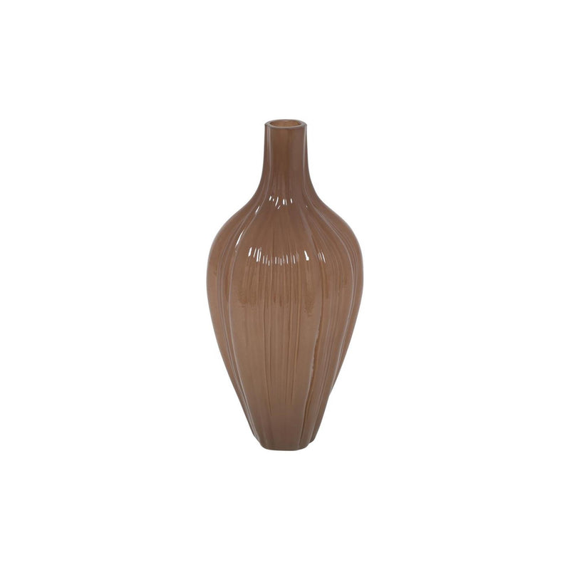 Vase Countryfield haute eline marron mat ø16xh36cm