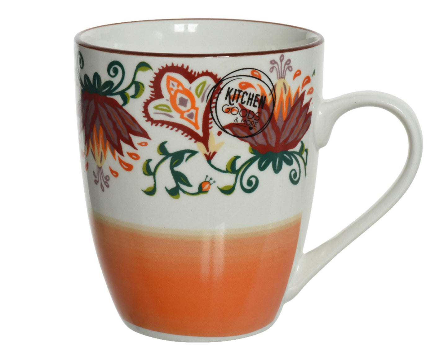Mug Decoris en porcelaine 320 ml design bohème