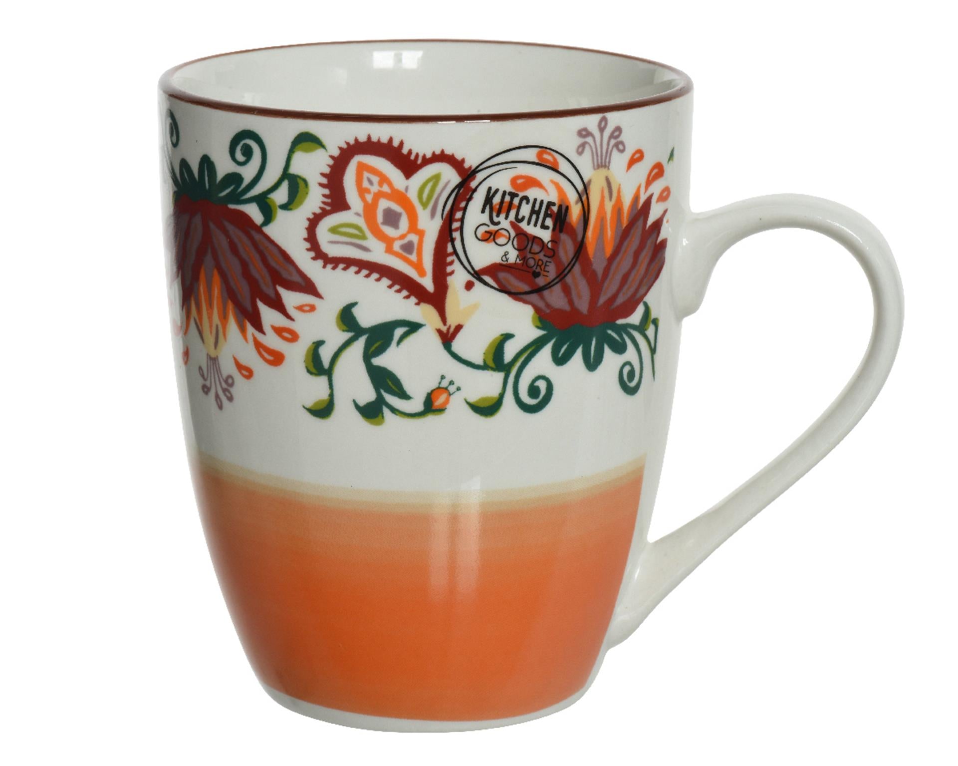 Mug Decoris en porcelaine 320 ml design bohème