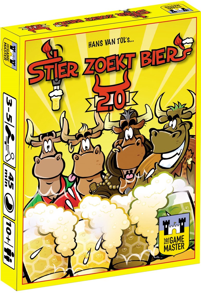 Le maître du jeu taureau cherche la bière 2.0 - jeu de cartes