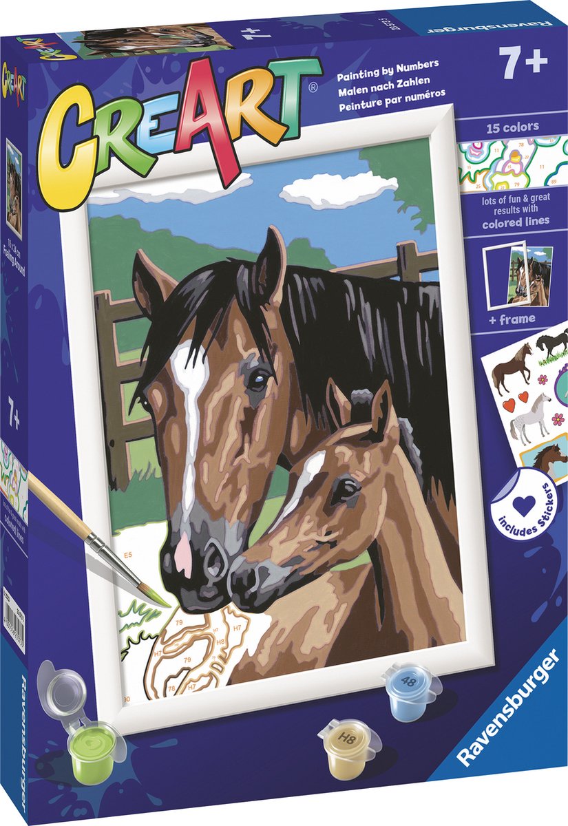Ravensburger Creart Painting by Number Dollen avec poulains