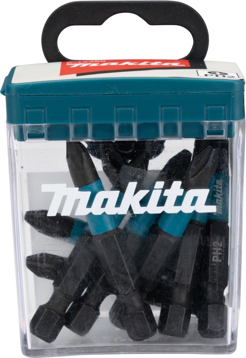 Imp Makita accessoires e-12407 embout de tournevis à percussion | ph2x50mm | xact noir | 10 pièces - e-12407