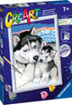 Ravensburger Creart peinture sur le numéro de jolis huskies